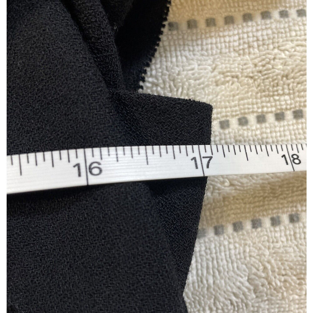 Ted Baker London Black 100% Wool Flutter Sleeve V-Neck Sheath Dress Size 2 - Picture 10 of 12